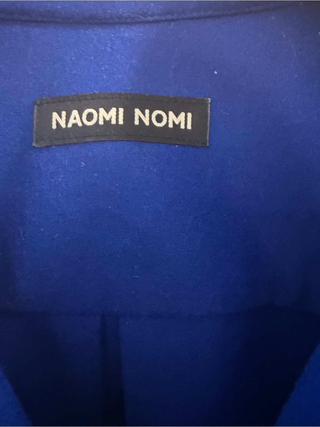 Naomi Nomi New Oxford In Electrical Blue Merino Wool — image 3 of 5